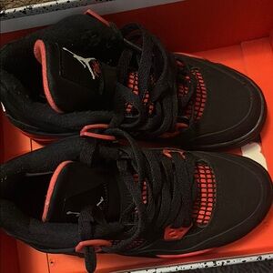 Kids Black and Red Sneakers